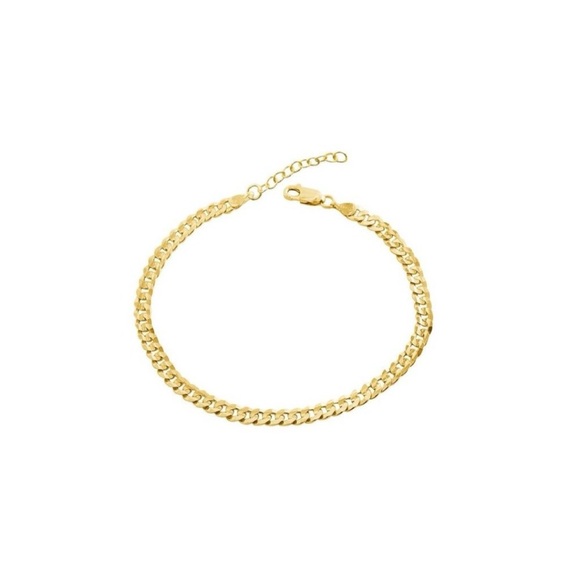 Sisterberry Jewelry - NWT Dina Curb Chain Bracelet - 10K Italian Solid Gold